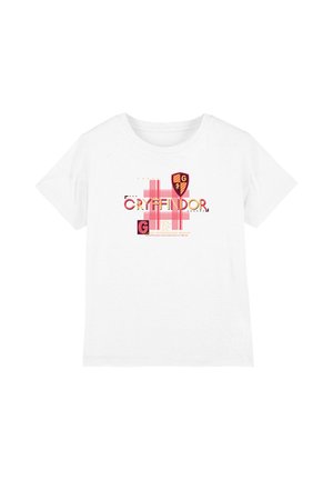 Cotton Soul, HARRY POTTER GRYFFINDOR PATTERN CREST UNISEX - T-Shirt print - white