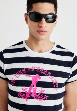 I'M THE AFTERPARTY STRIPE - Apdrukāts T-krekls - dark blue/white
