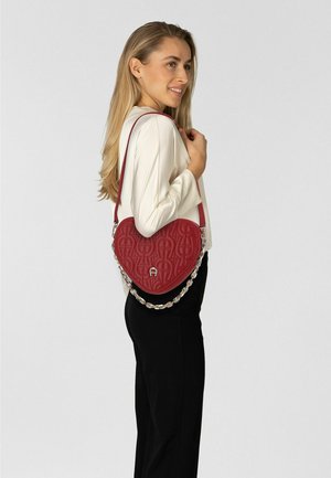 AIGNER, FASHION SCHULTERTASCHE LEDER 19 CM - Sac bandoulière - lipstick red