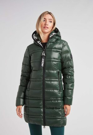 Abrigo de plumas - emerald black
