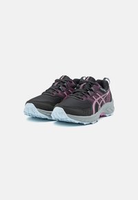 ASICS GEL-VENTURE 9 - Løpesko for mark - black/soft berry