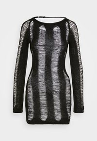 Jaded London - UMBRA SHREDDED MINI - Jumper dress - black - 4
