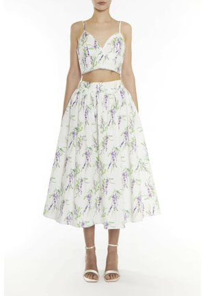 MADISYN CO-ORD FLORAL MIDI SKATER  - A-lijn rok - lilac bouquet floral