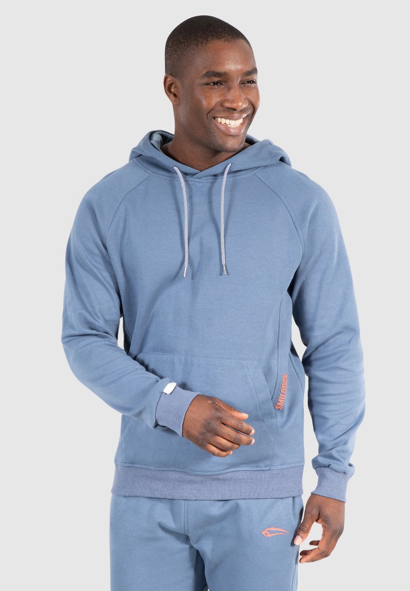 Smilodox LEON - Felpa con cappuccio - dusty blue