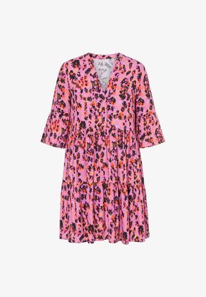 Studio Untold, KLEID, KURZE A-LINE, COLOR LEO, VOLANTS - Jurk - pale pink