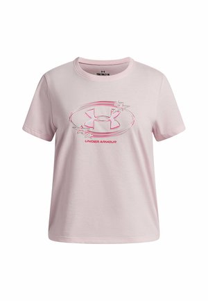 SHORT-SLEEVE GRAPH UA G STAR LOGO LOCKERTAG SS - Print T-shirt - prime pink