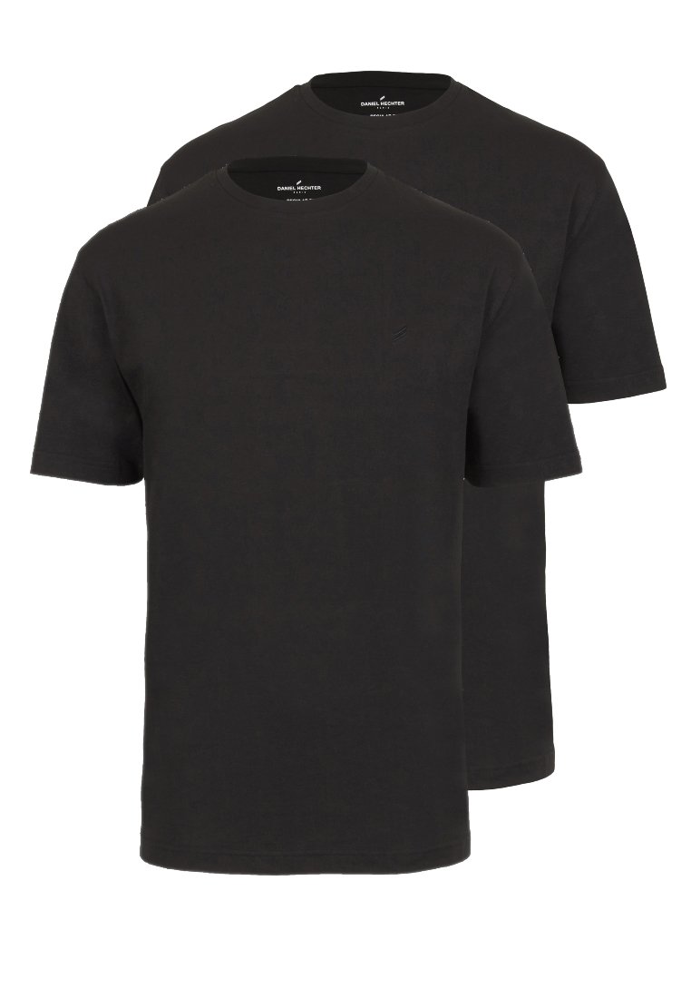 Hechter Paris 2 PACK - T-shirts basic - schwarz