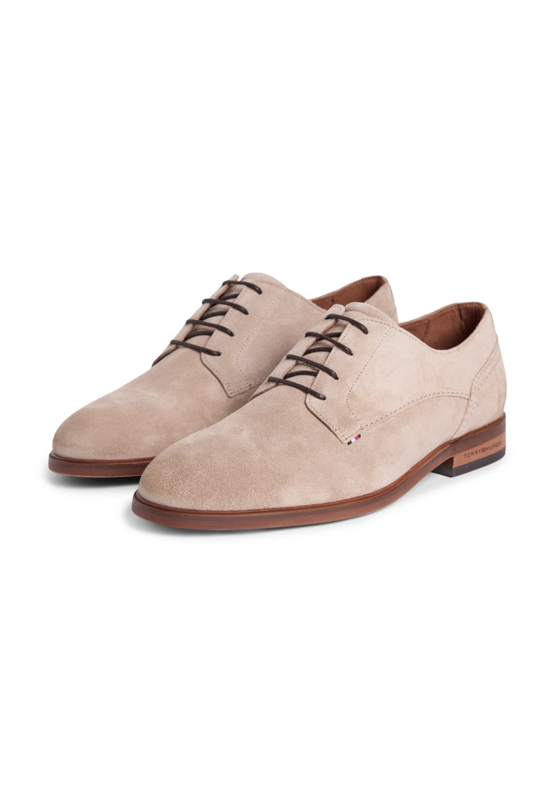 Tommy Hilfiger SUEDE DERBY SHOES - Lace-ups - coastal taupe  display picture 2