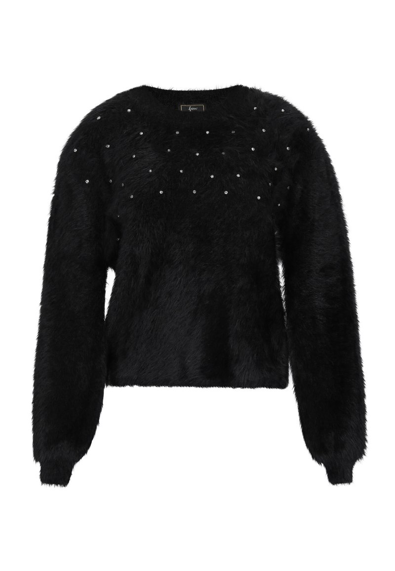 faina Strickpullover black/schwarz Zalando