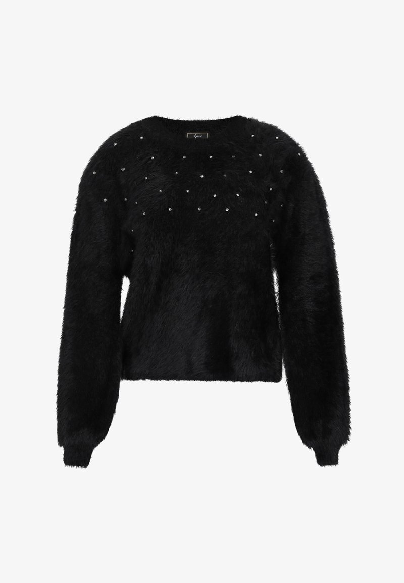 faina Strickpullover black/schwarz Zalando
