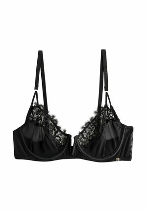 EMBROIDERED NON PADDED  - Trīsstūrveida krūšturis - black