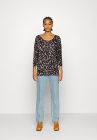 ONLY ONLELCOS AOP JRS NOOS - Langarmshirt - taupe gray