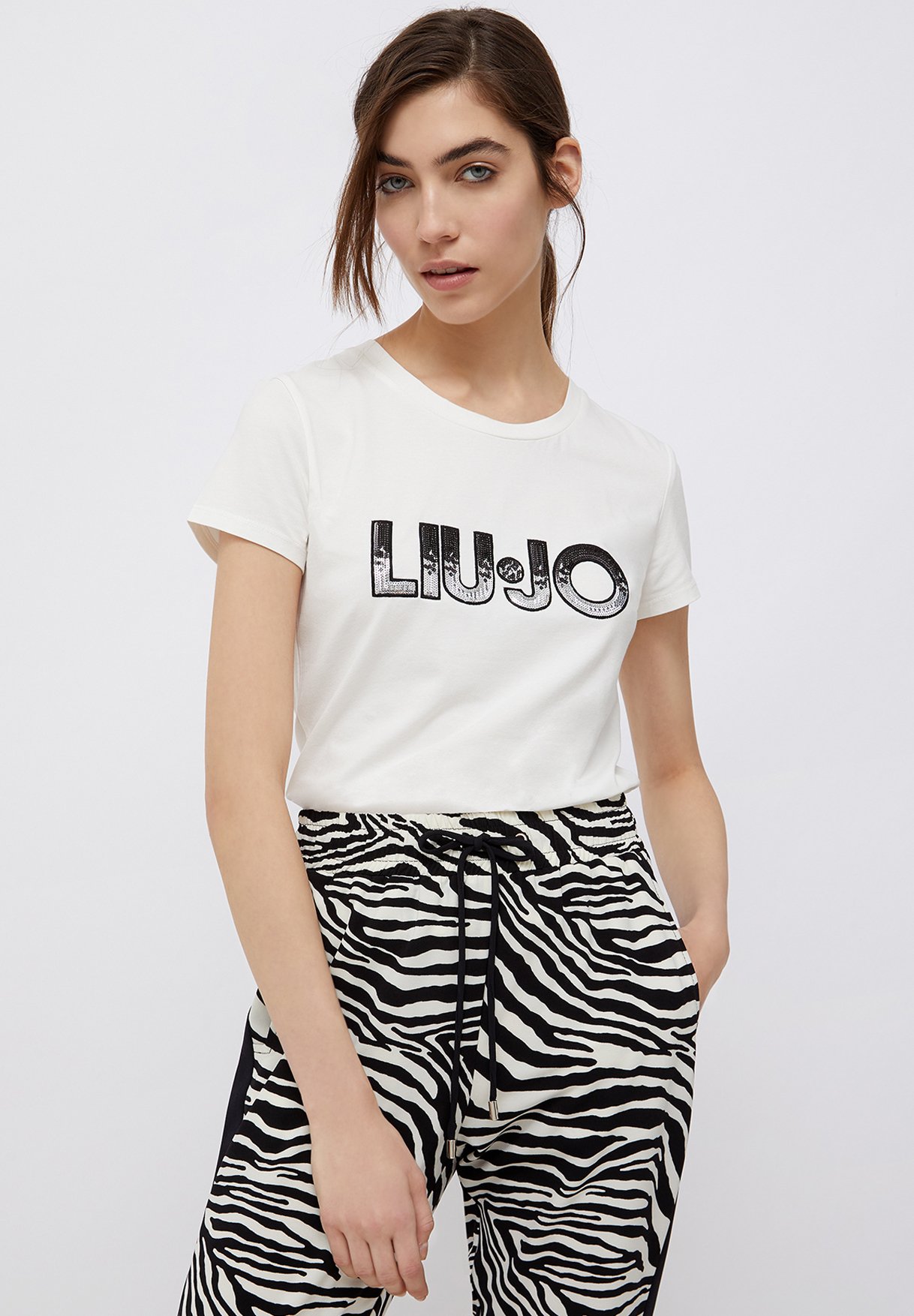 Liu Jo Jeans T-shirt con stampa - off white/avorio - Zalando.it