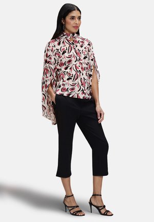 STATEMENT SLEEVE - Skjortebluser - cream pink poppies