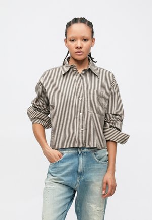 STRAIGHT HEM CROPPED SHIRT - Hemdbluse - brown