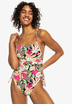 Roxy PT CLASSICS LACE UP OP - Maillot de bain - anthracite palm song s