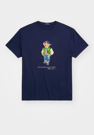 CLASSIC FIT POLO BEAR JERSEY T SHIRT - Camiseta estampada - newport navy