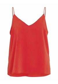 TRÄGER V-AUSSCHNITT - Top - mars red