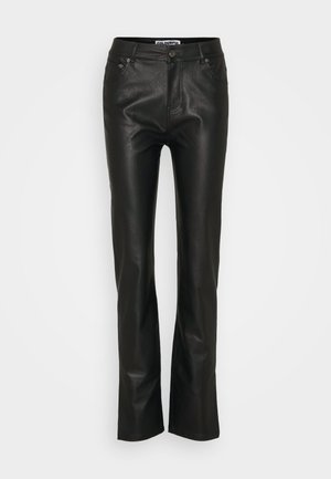 Colourful Rebel LIVIA MID RISE SLIT PANTS - Auduma bikses - black