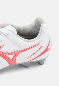 Mizuno MONARCIDA NEO III SELECT JR UNISEX - Fodboldstøvler til fast underlag - white/radiant red