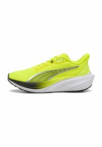Unselected, yellow alert black