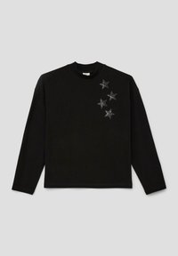 s.Oliver MIT PAILLETTEN-DETAILS - Langarmshirt - schwarz