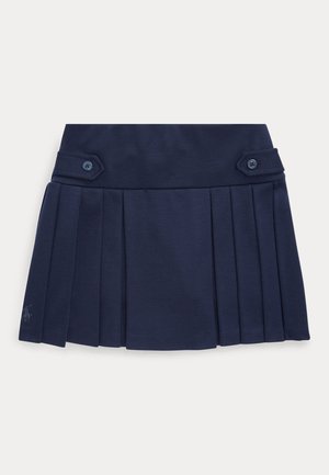 Polo Ralph Lauren PLEATED PONTE SKORT - A-line skjørt - navy