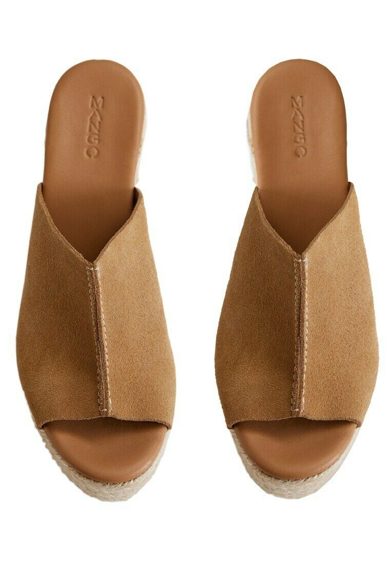 Mango COSTA - Sandalias - marron clair pastel/marrón claro - Zalando.es