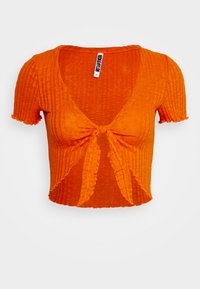 Neon & Nylon CROPPED TIE - Μπλουζάκι με στάμπα - harvest pumpkin