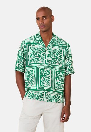 Next, REGULAR FIT - PRINT SHORT SLEEVE - Skjorter - green leaf
