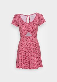 Não selecionado, red floral