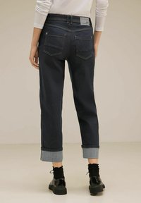 Street One Džíny Straight Fit - mottled dark blue