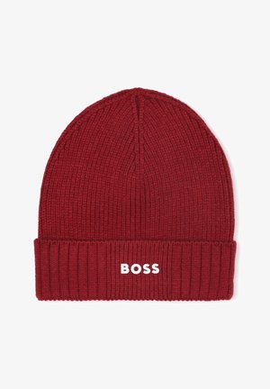 BOSS Kidswear JUNIOR PULL ON HAT - Kootud müts - dark red
