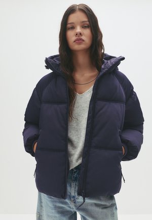 HOODED PUFFER - Zimska jakna - dark blue