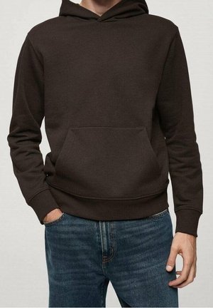 Felpa con cappuccio - brown