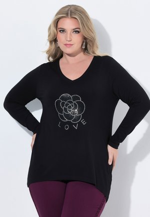GLITZERBLUME - Camiseta de manga larga - black