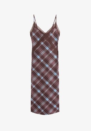 New Look, CHECK TRIM STRAPPY MINI - Freizeitkleid - blue pattern