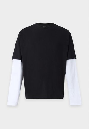 YOURTURN by Zalando, UNISEX REGULAR FIT - Μπλούζα με μακριά μανίκια - black/white