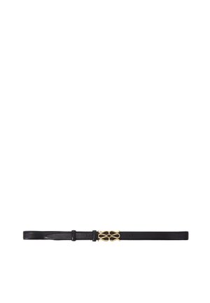 MONOGRAM LEATHER BELT - Vyö - black