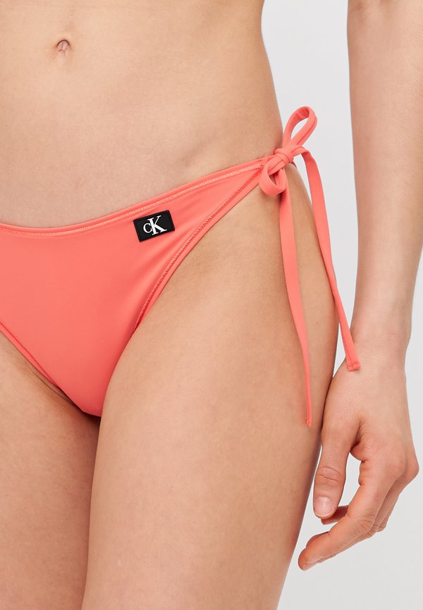 SIDE TIE - Bikini bottoms - dazzling coral2
