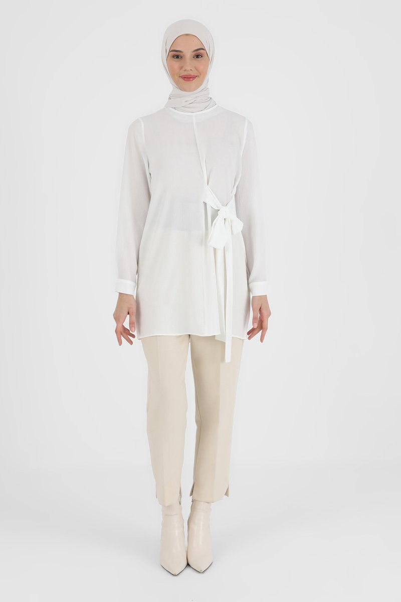 Modanisa TUNIC - TAVIN - WHITE - Camicetta - white/bianco - Zalando.it