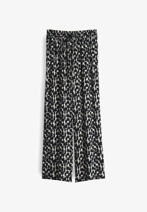 OPUS PANTS, HIGH RISE LONG WIDE FIT PRINT - Stoffhose - natural glaze