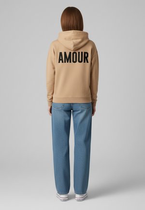 AMOUR EMBROIDERY HEAYVWEIGHT UNISEX  - Sweater - washed beige
