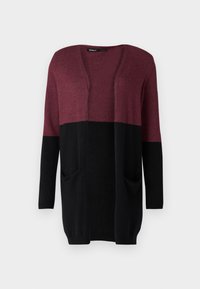 ONLQUEEN - Cardigan - windsor wine/black