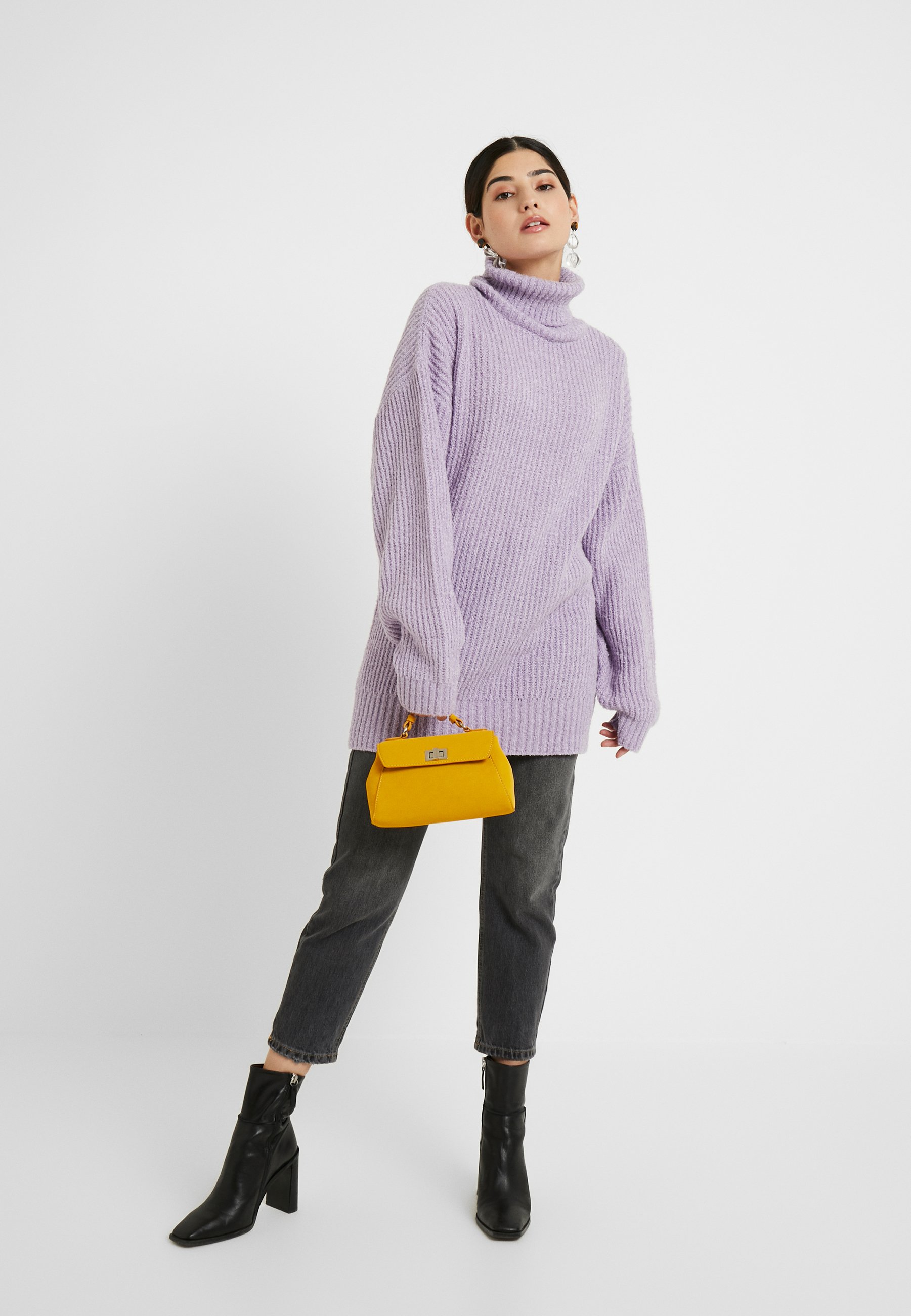 Missguided Petite ROLLNECK OVERSIZED JUMPER Trui lilac Missguided Petite ROLLNECK OVERSIZED JUMPER Trui lilac