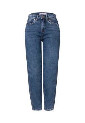 Street One, HIGH WAIST BARREL LEG JEANS IM LOOSE FIT - Wide leg - medium blue soft washed