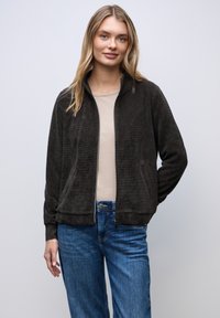 Street One STRUKTUR MIT ZIPPER - Bomberjacks - braun