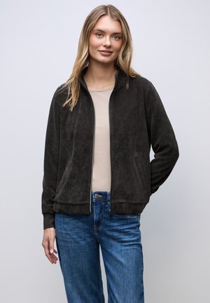 Street One STRUKTUR MIT ZIPPER - Bombertakki - braun