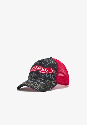 Ed Hardy, UNISEX DON ED HARDY DENIM 5 PANEL TRUCKER CAP - Cap - black
