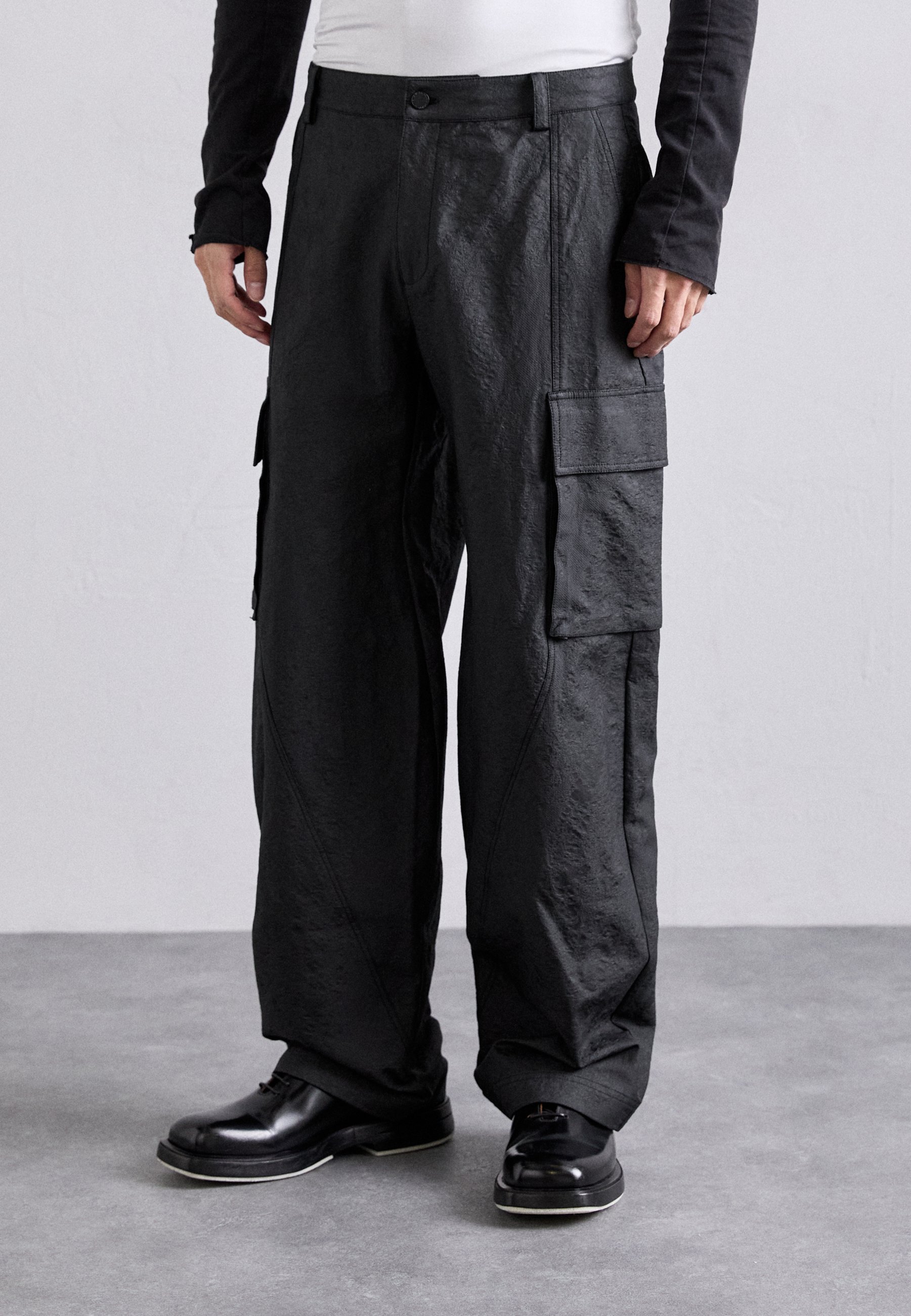 パンツ Han Kjobenhavn cargo pants Jacquard Cargo Trousers - Black – Han Kjøbenhavn